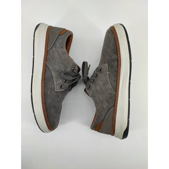 Skechers Men\'s Moreno Ederson Gray Textile Oxford Sneaker Size 8.5 US main image 8